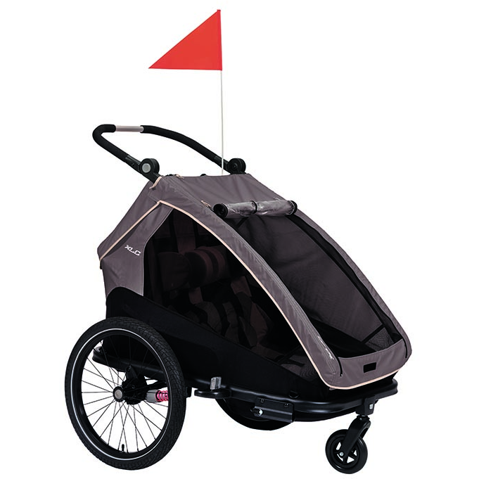 Fietskar XLC DuoS BS-C10 2 Kind Grijs Fietskar XLC DuoS BS-C10 2 Kind Grijs